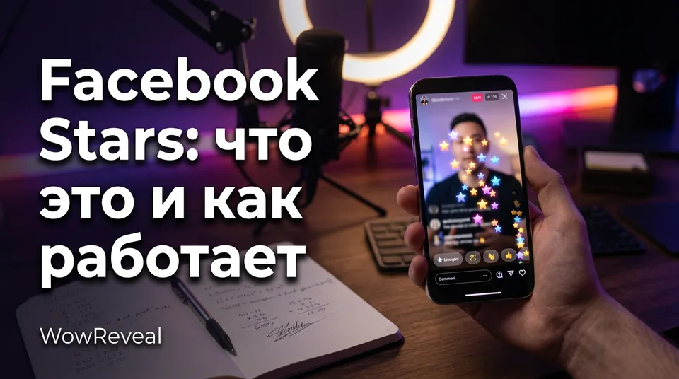 Смартфон с прямым эфиром и звёздами от зрителей: Facebook Stars что это