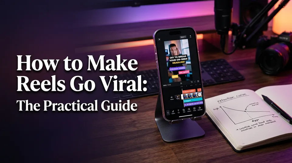 Phone editing a vertical video, illustrating how to make Reels go viral