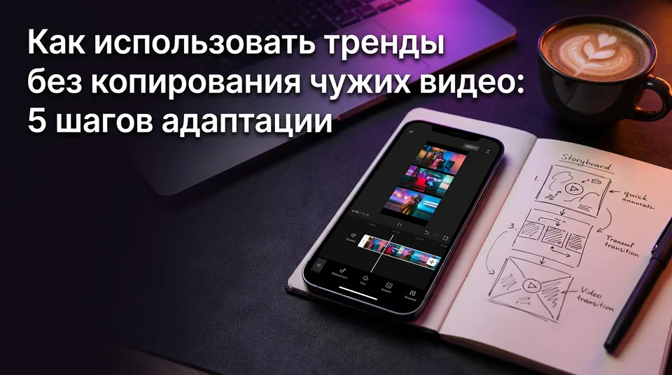 Раскадровка ролика на экране телефона: как использовать тренды без копирования