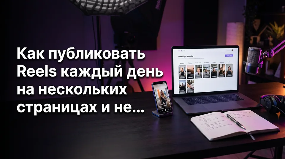 Недельный календарь вертикальных видео: как публиковать Reels каждый день на нескольких страницах