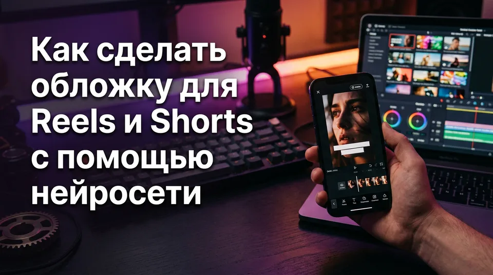 Смартфон с вертикальной обложкой: как сделать обложку для Reels