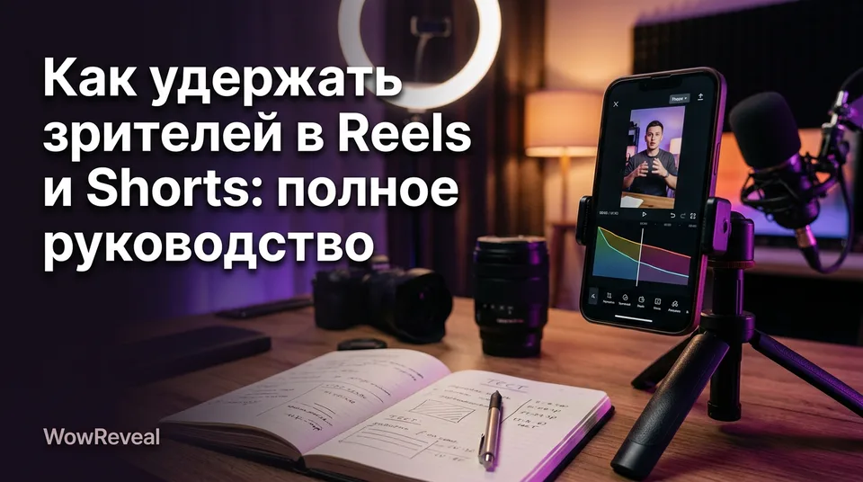 Смартфон с графиком удержания: как удержать зрителей в Reels