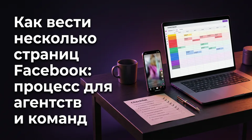 Контент-календарь и чек-лист: как вести несколько страниц Facebook командой