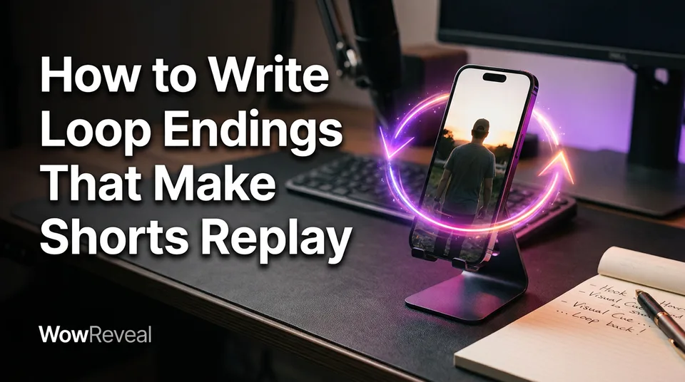 Phone showing a vertical video with a looping path, illustrating loop ending shorts