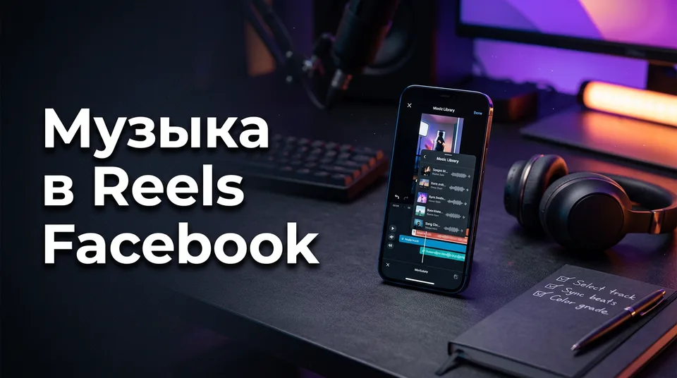 Телефон с музыкальной дорожкой Reels: музыка в Reels Facebook и монетизация