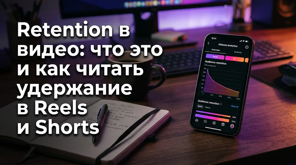 Смартфон с графиком удержания: что такое retention в видео