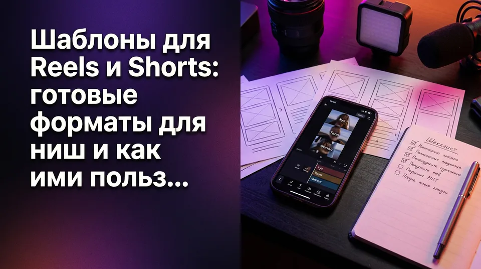 Серия вертикальных видео на одном каркасе: шаблоны для Reels и Shorts