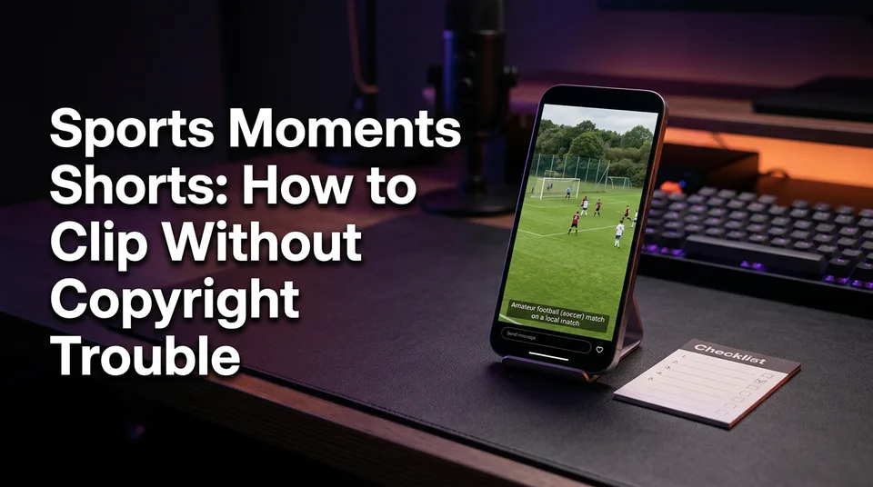 Phone showing a vertical amateur football clip, illustrating can I post sports clips on Reels